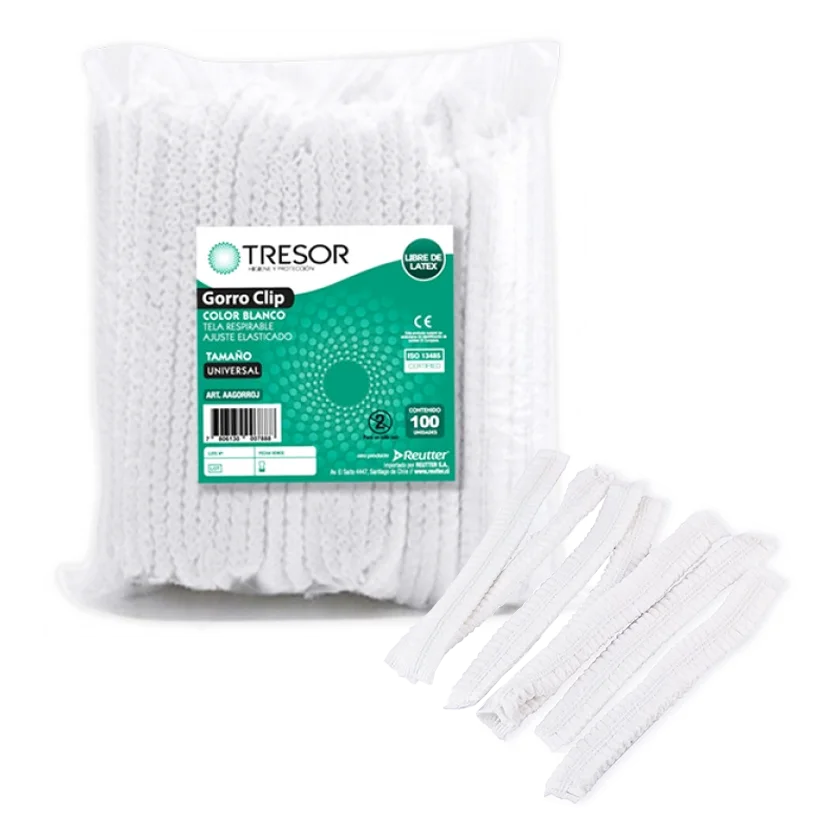 induslab-des-g015-gorros-clip-blancos-cofias-bolsa-x-100u-tresor
